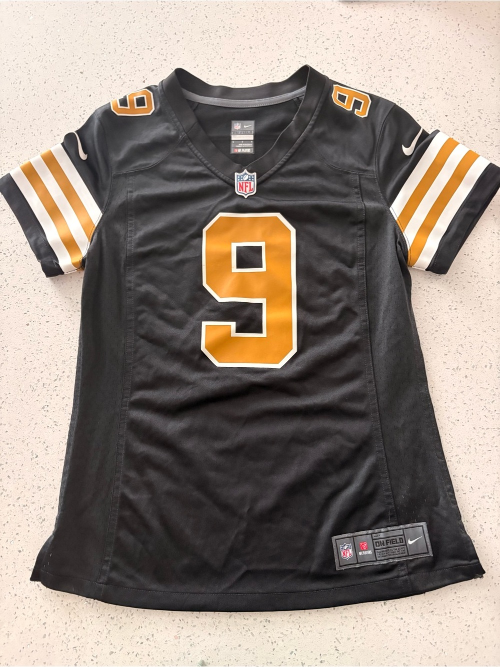 Women's New Orleans Saints Drew Brees Nike Black Team Game Jersey